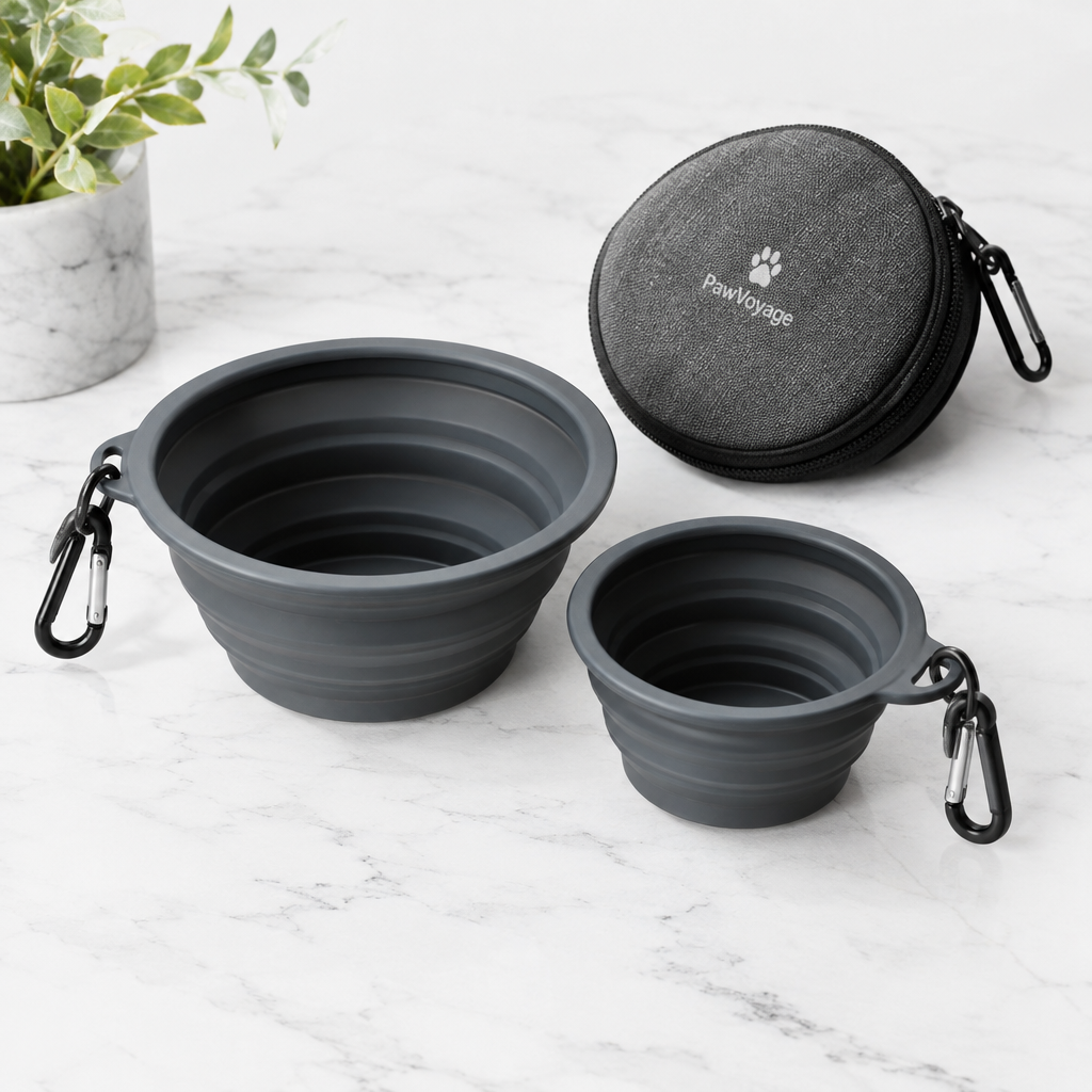 Collapsible Pet Travel Bowl Set
