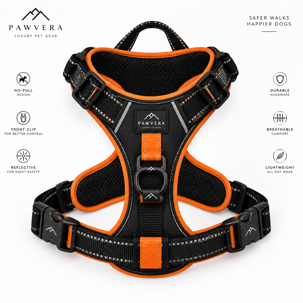 No-Pull Reflective Dog Harness with Front Clip