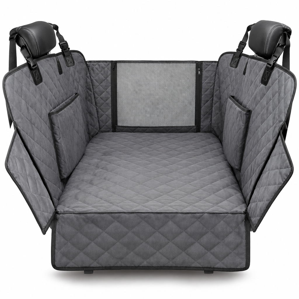 Waterproof Backseat Dog Car Hammock with Mesh Window